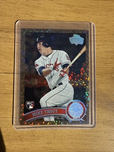 2011 Topps Mike Trout #US175 Cognac Diamond Anniversary Baseball Rookie Card RC