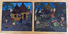 Haitian Haiti African Africa Zimbabwe Naïve Primitive Folk Art Village Painting