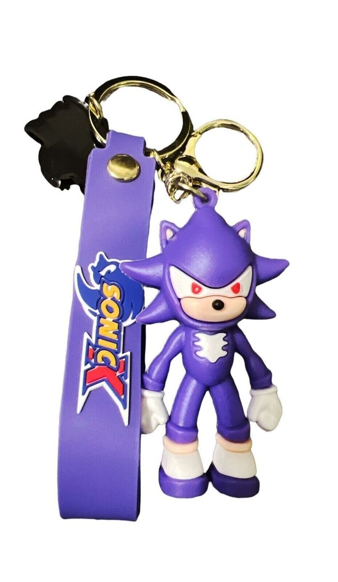 Sonic the Hedgehog Blaze Cat Purple 3D Silicone Charm Keychain