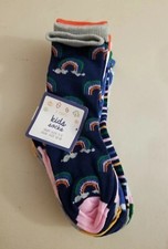 Girl's Socks - 7 pairs - Rainbows, Hearts, Stars, Dots, Stripes