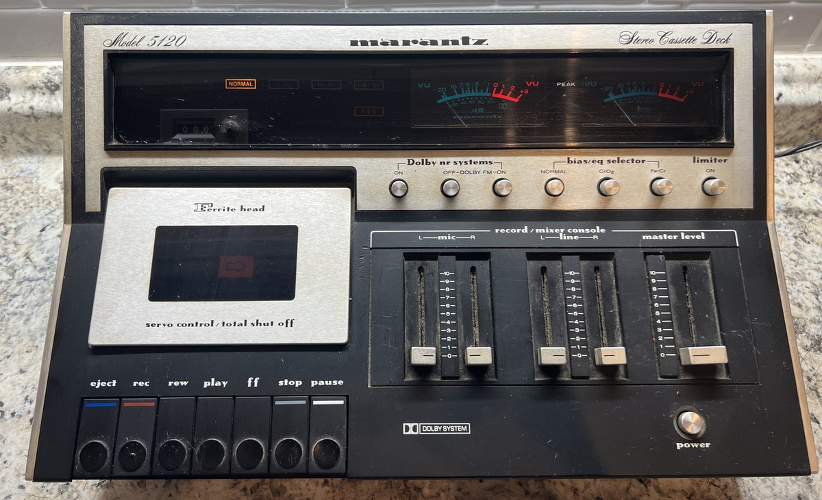 Vintage 1970's Marantz Model 5120 Hi-Fi Stereo Cassette Deck