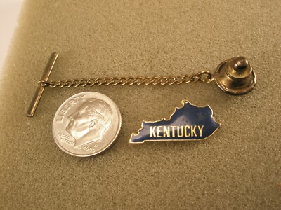 Commonwealth of Kentucky State Map Silhouette Vintage Tie Tack Lapel Pin m65
