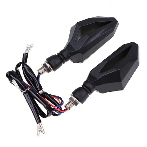 2Pcs Motorcycle Turn Signal DRL Indicator Light LED 12V Universal Fit For Honda - Picture 8 of 12