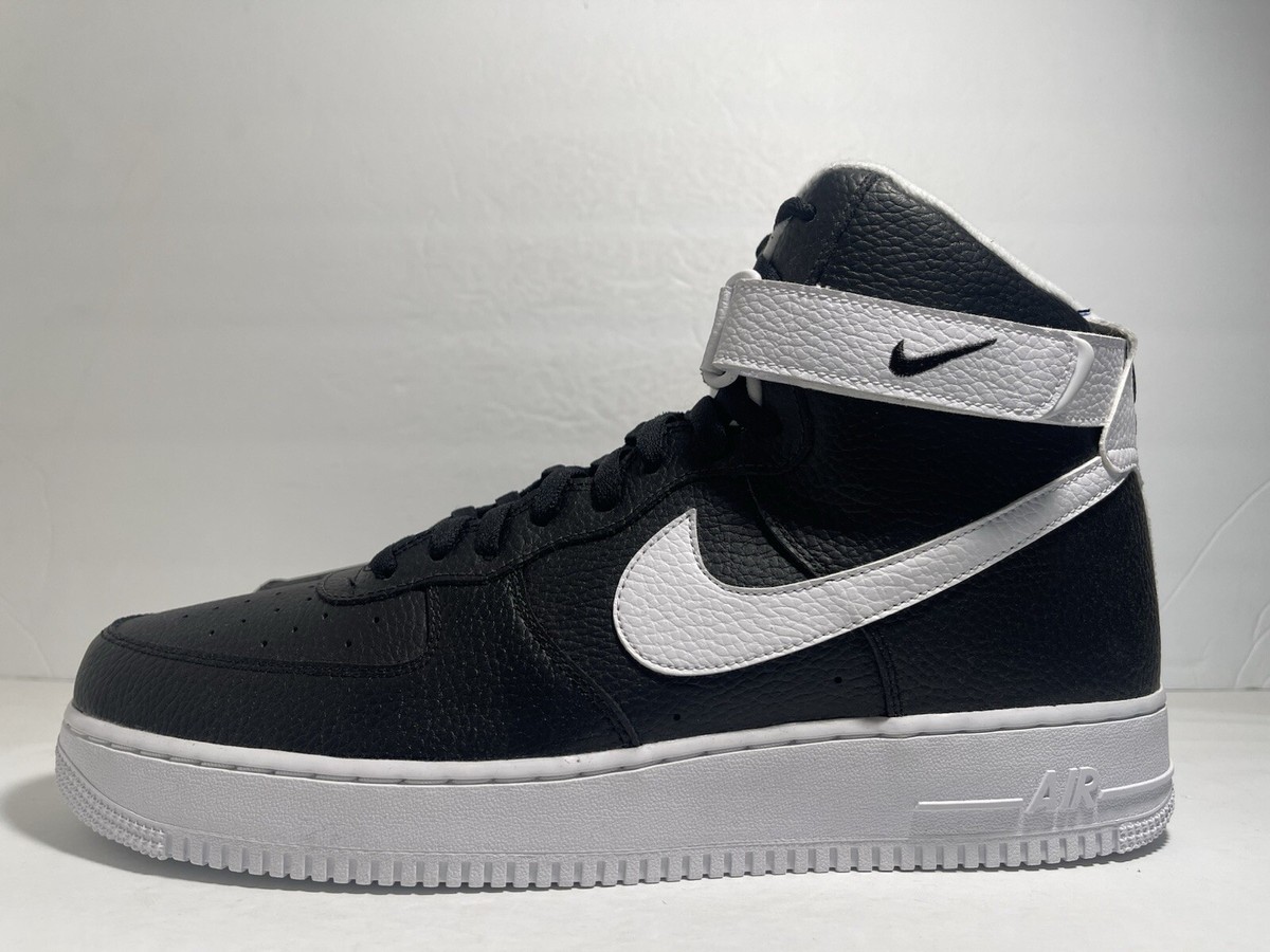 Size 13 - Nike Air Force 1 '07 High Black White for sale