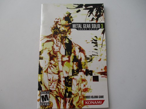 Metal Gear Solid 3, Snake Eater, PS2, Play Station 2, Handbuch KOSTENLOSER VERSAND!