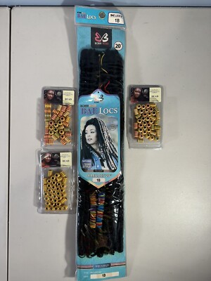 Bobbi Boss 20  BAE LOCS 1B w/3 Packs of Dream Plus Hair Beads NEW
