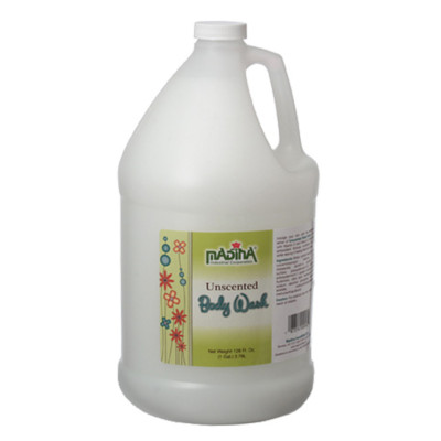 MADINA Unscented Body Wash - 100% Natural Enriched With Vitamin C & E Refreshing