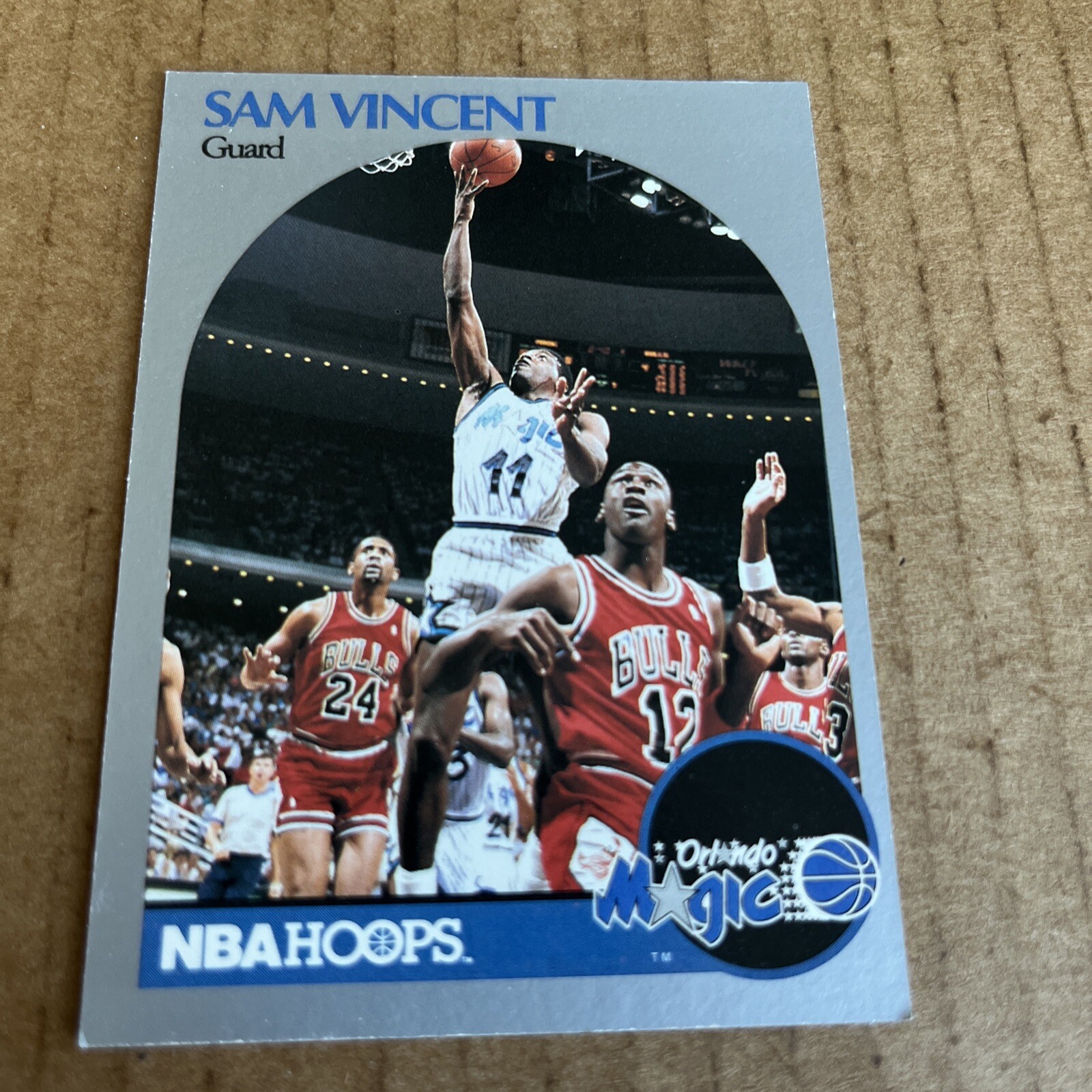 1990 Hoops MICHAEL JORDAN JERSEY 12 #223 Sam Vincent Basketball Card (e3)