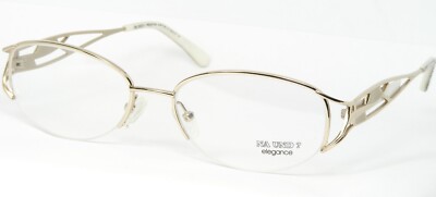 Vintage NA UND? Elegance Design MARION RAMM 43F713 O GOLD EYEGLASSES 53-17-135mm