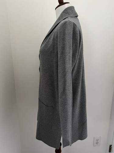 Charter Club Sz S NEW W/Tag ($99) Smokey Heather Long Cardigan Sweater W/Pockets - Picture 2 of 7