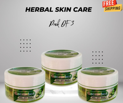 Women Cucumber Facial Peel Off Mask - Deep Cleansing and Hydrating-Pack OF 3
