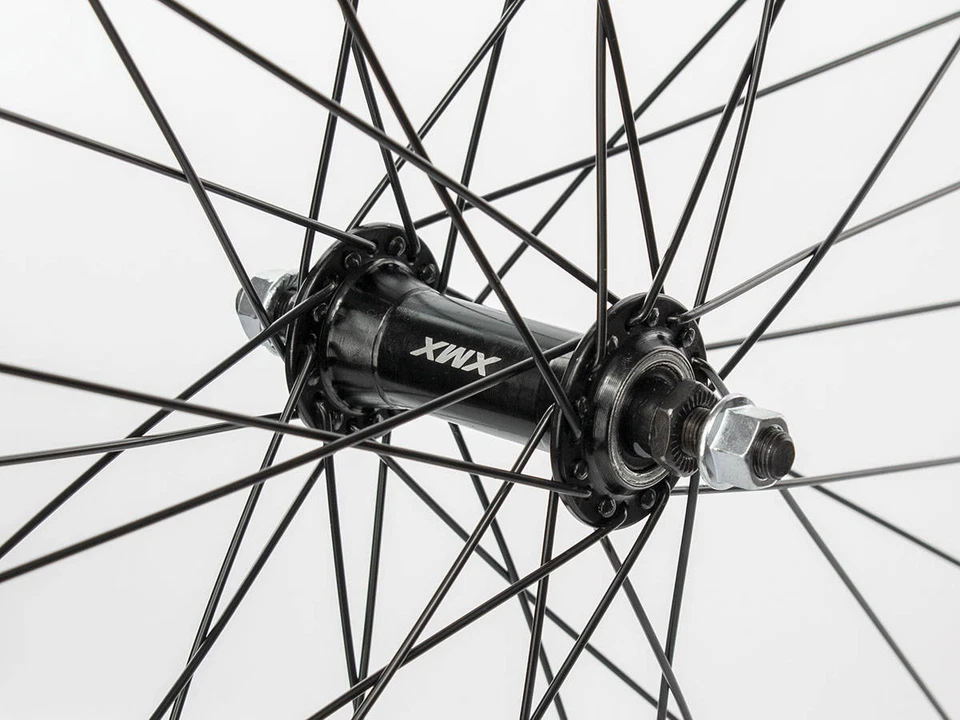 Vorderrad 26 Zoll schwarze Konusfelge schwarze Aluminiumnabe schwarze Speichen - Bild 3 von 3