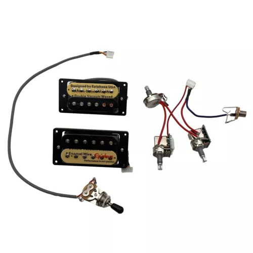 New Humbucker Pickups Whit 2V1T Push-Pull Wiring Set for Les Paul Guitar