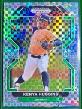 2022 KENYA HUGGINS Panini Prizm Draft Power Plaid Prizm 15/35 PDP123 Reds