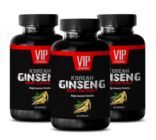 weight loss products - KOREAN GINSENG 350MG - panax ginseng sex - 3 Bottles