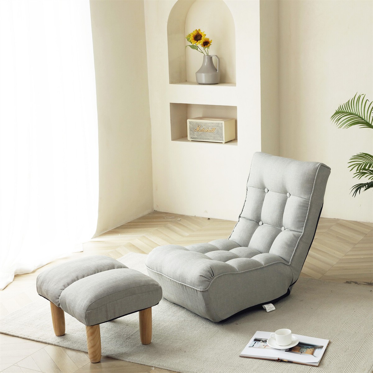Lazy Sofa Adjustable Floor Sofa Chair Single Sofa Recliner Sofa
