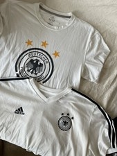 Lot of  2 Vintage Germany Deutschland Adidas Shirts XL Soccer Fussball 3 Stars