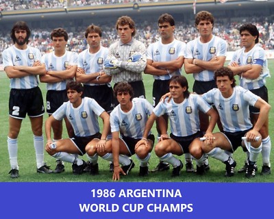 1986 ARGENTINA 8X10 TEAM PHOTO SOCCER PICTURE WORLD CUP CHAMPS | eBay