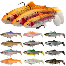 Savage Gear 3D 4D Trota Sonaglio Ombra 12,5 17 20,5 cm Line Thru 27,5 cm SS MS FS