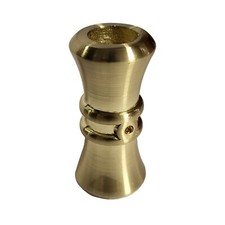 Collar balaustre con tornillo para balaustre redondo de 5/8" - 10 piezas - enchapado en latón