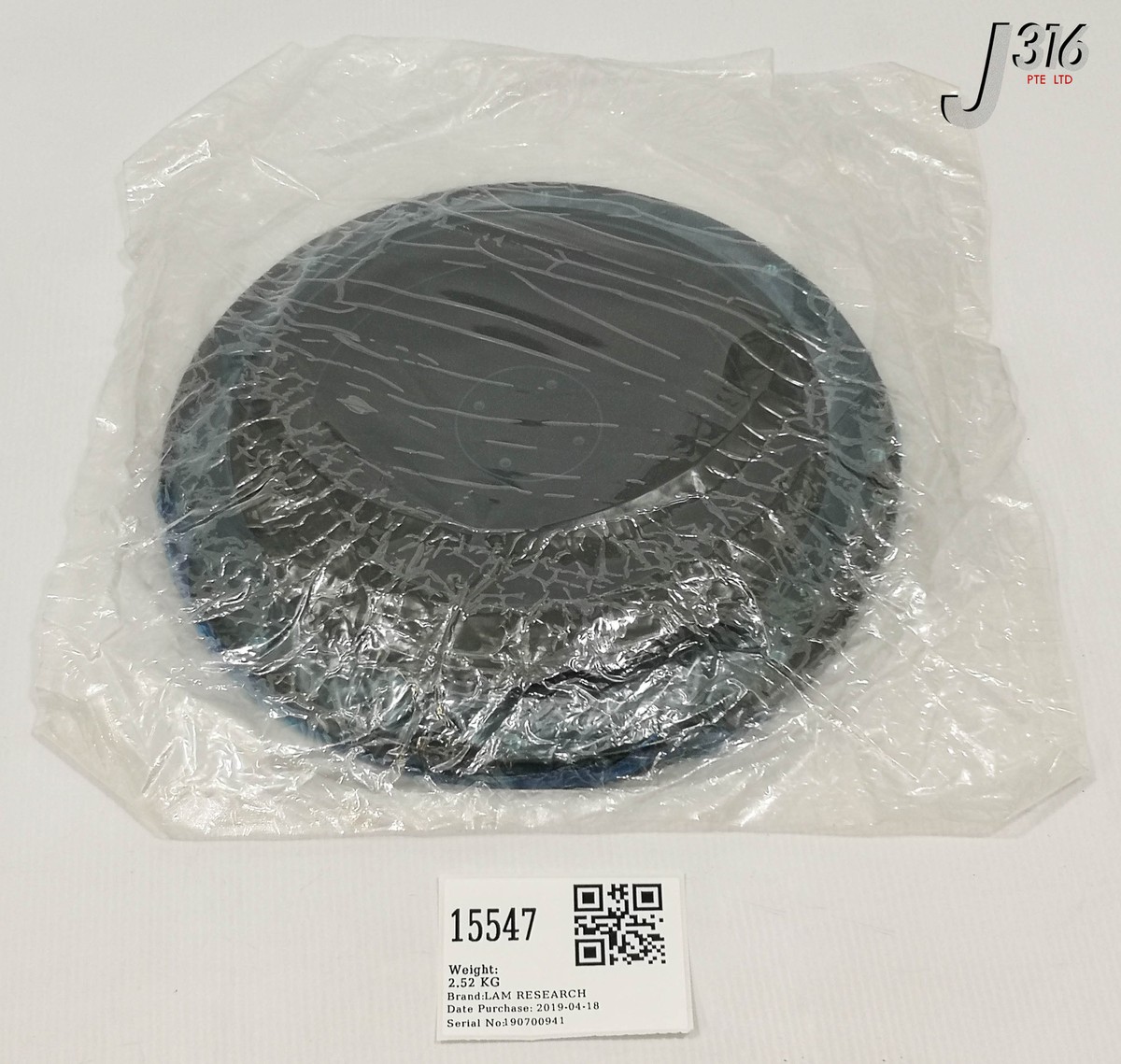 15547 LAM RESEARCH ELECTRODE, LOWER CAP, ESC XL (NEW) 839-440462