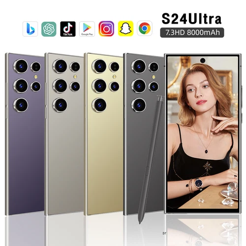 Unlocked 7.3" S24 Ultra 5G Smartphone Android 14 Dual SIM Mobile Cell Phones - Picture 4 of 28