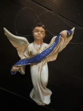 Vintage 1986 Atlantic Mold Figurine Christmas Nativity Manger Scene ANGEL 5" x4"