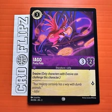 IAGO Disney Lorcana Into The Inklands Pretty Polly 40/204 Cold Foil 