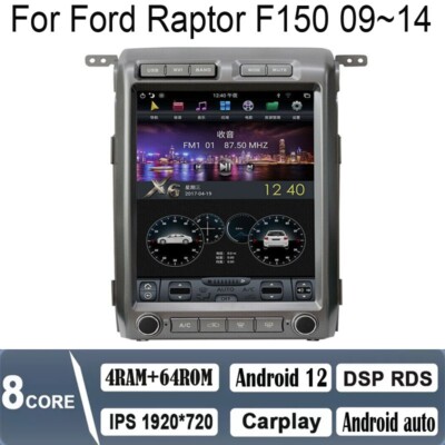 13'' Android Navigation Car Gps Stereo Radio Wifi Carplay For Ford Raptor F150