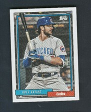 2021 Topps Update Series 1992 Redux # T92-12 Kris Bryant