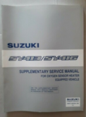 Suzuki Baleno SY413 & SY416 Lambdasonde Heizung Zusatzhandbuch 1996
