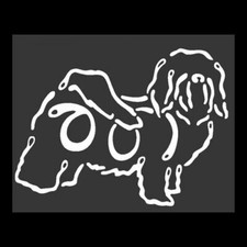 Havanese K Line Dog Breed Window Tattoo Decal