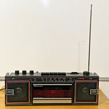 Vin Sears Roebuck 2 Cassette Music Recorder SR2000 AM FM Stereo Boombox TESTED