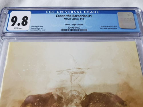 CONAN THE BARBARIAN #1 CGC 9.8 ZAFFINO VIRGIN EDITION 2019 COMIC MINT LTD 1000 - Picture 3 of 3