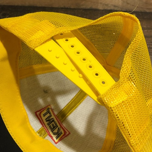 Vintage Kent Hat Snapback Trucker Cap Boys YOUTH Yellow Black K Products USA - Picture 10 of 11