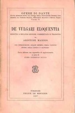 De vulgari eloquentia - Dante Alighieri (Felice Le Monnier) [1957]