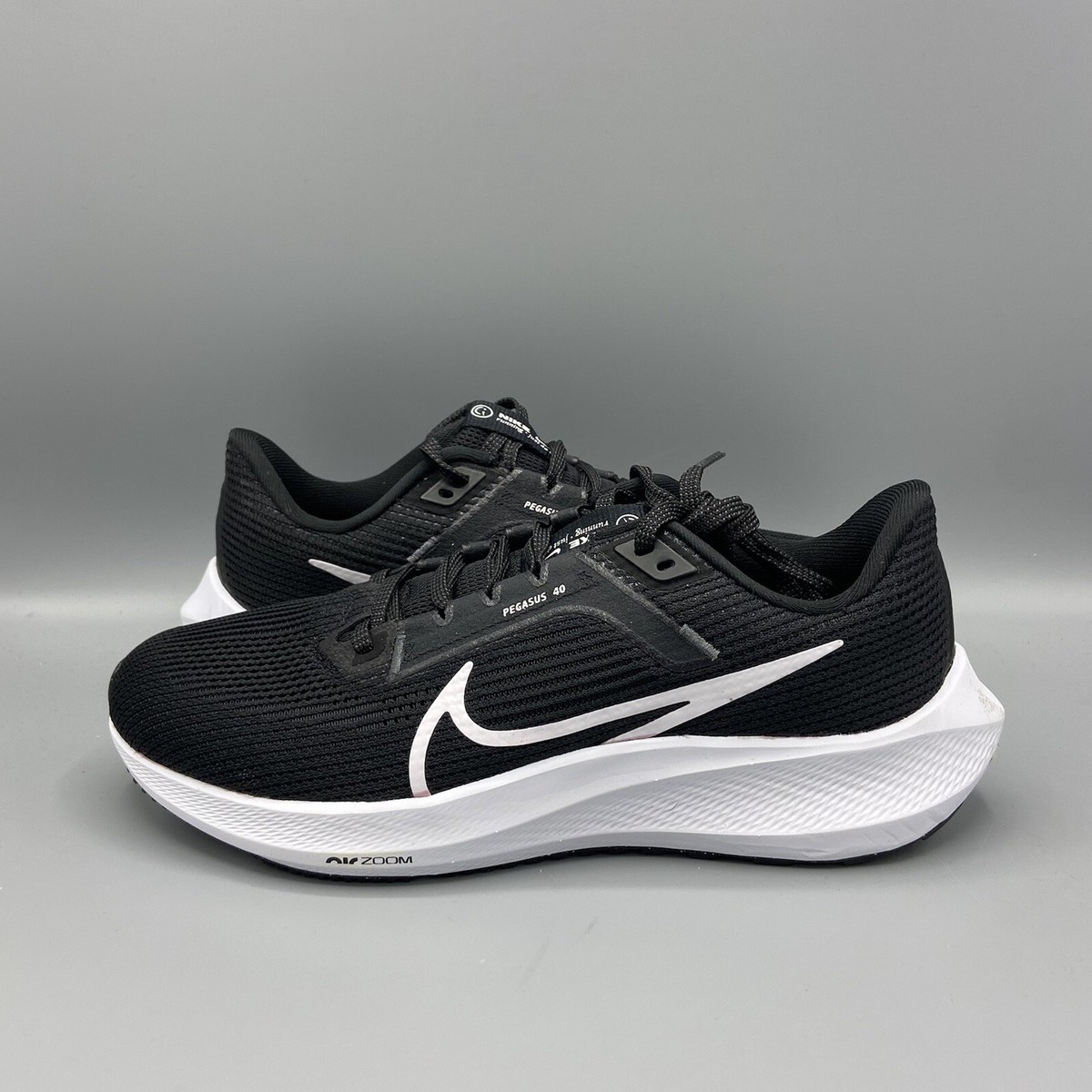 Nike Air Zoom Pegasus 40 Running Shoes Black White Gym