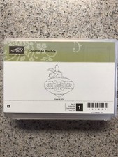 "CHRISTMAS BAUBLE." Stampin'UP NEW wood mount-RETIRED free shipping