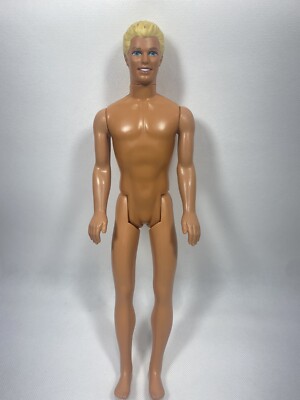 Mattel Barbie Ken Doll Nude 1991 Head 1968 Body Blonde Molded Hair
