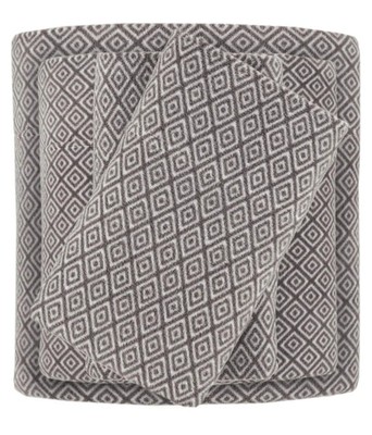 True North by Sleep Philosophy Micro Fleece Bed Sheet Set King Grey Diamon 4PCS