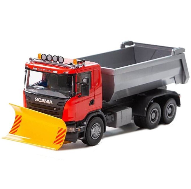 EMEK - SCANIA G 6x4 rosso con lama spazzaneve - 1/25 - EMEK15505