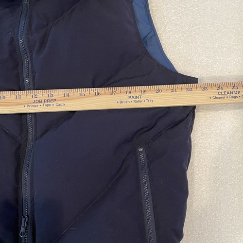 Rocky Mountain Down Puffer Vest Bottom & Top Zipper Blue Large Goose Down Filled - Picture 9 of 13
