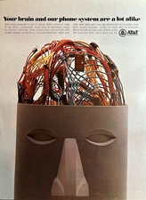 1967 AT&T Bell System Brain Phone System Alike Last Lifetime VTG Print Ad