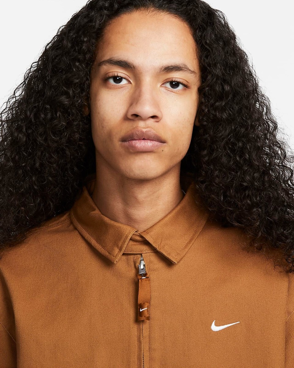 Mens Size M Nike SB Lightweight Skate Jacket Ale Brown