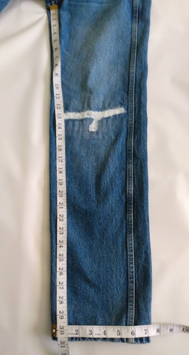Levis Redone Size 27 90s High-Rise Loose Jeans Organic Cotton in Destroyed Mar - Picture 12 of 14