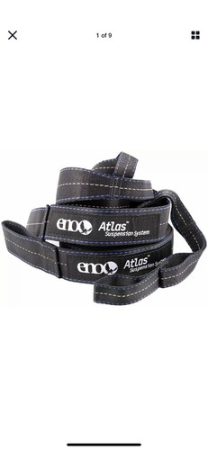 ENO DOUBLE NEST HAMMOCK TEAL CHARCOAL WITH ATLAS STRAPS BRAND NEW!! - Picture 3 of 3