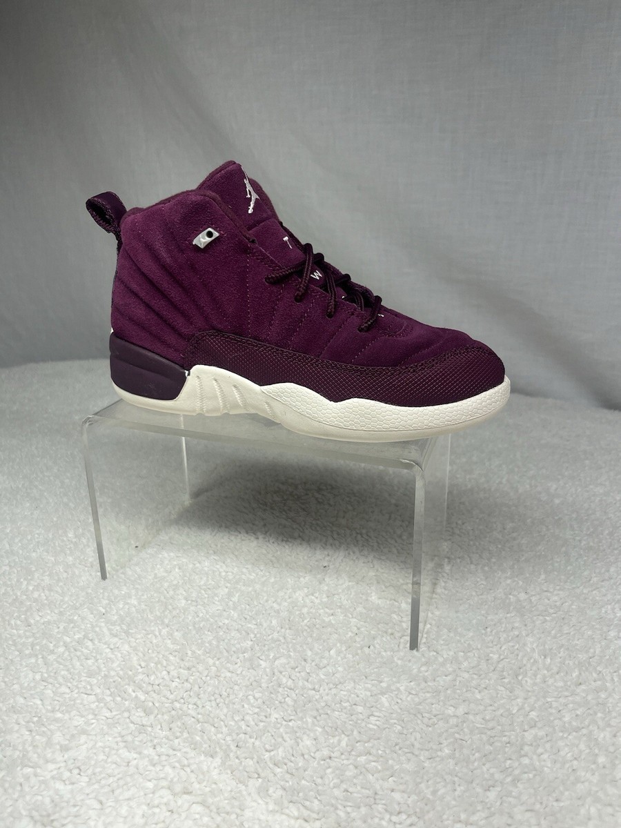 Jordan Retro 12 Bordeaux Sail Maroon Metallic Silver  display picture 1