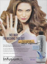 INFUSIUM23 Hair Care 1-Page PRINT AD 2011 Luana Mourato BEAUTIFUL BRUNETTE