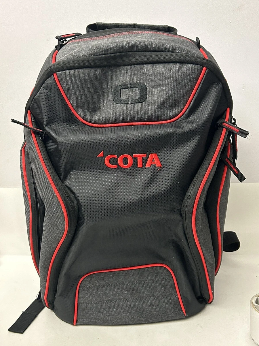 Ogio Hatch Backpack Book Bag School Laptop Black Red 18.5 x 12 x 8 COTA  Logo | eBay