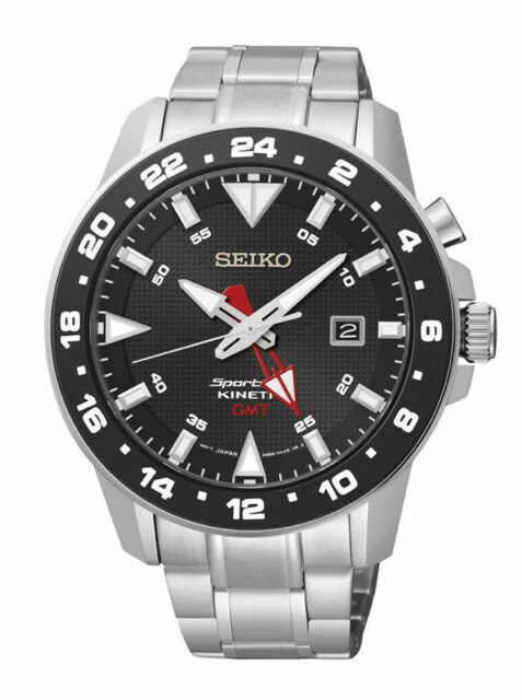 Seiko Sportura Leather Wristwatches